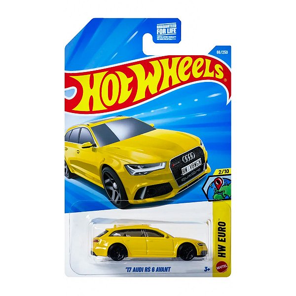 Carrinho Hot Wheels 17 Audi RS 6 Avant Amarela 2026 Lote C JJJ33 2/10
