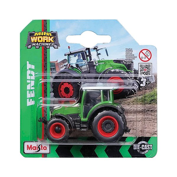 Trator Maisto Mini Work Machines Fendt 209 Vario Verde 15530A