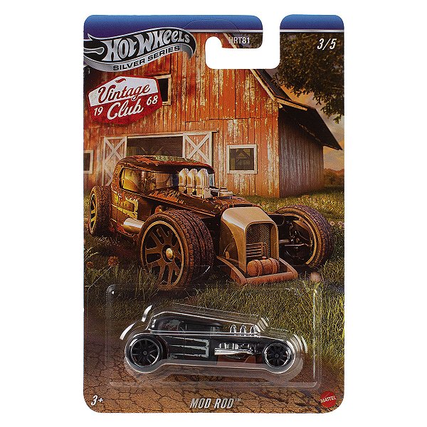 Carrinho Hot Wheels Silver Series 1968 Vintage Club Mod Rod JKY33