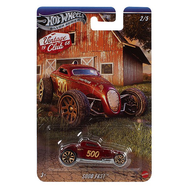 Carrinho Hot Wheels Silver Series 1968 Vintage Club Sooo Fast JKY32