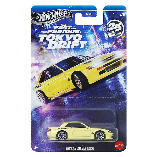 Carrinho Hot Wheels Silver Series Velozes e Furiosos Nissan Silvia (S13) JKX09