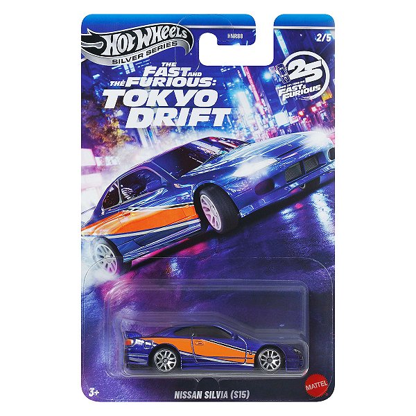 Carrinho Hot Wheels Silver Series Velozes e Furiosos Nissan Silvia (S15) JKX06