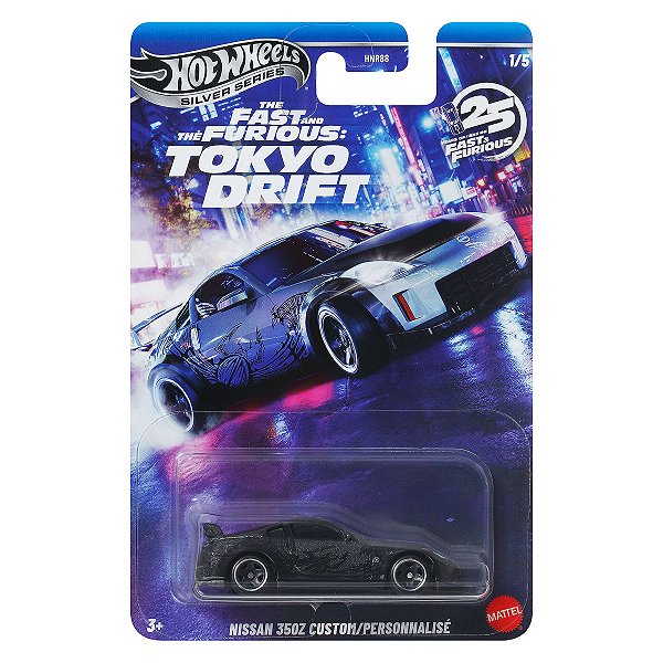Carrinho Hot Wheels Silver Series Velozes e Furiosos Nissan 350Z Custom JKX05