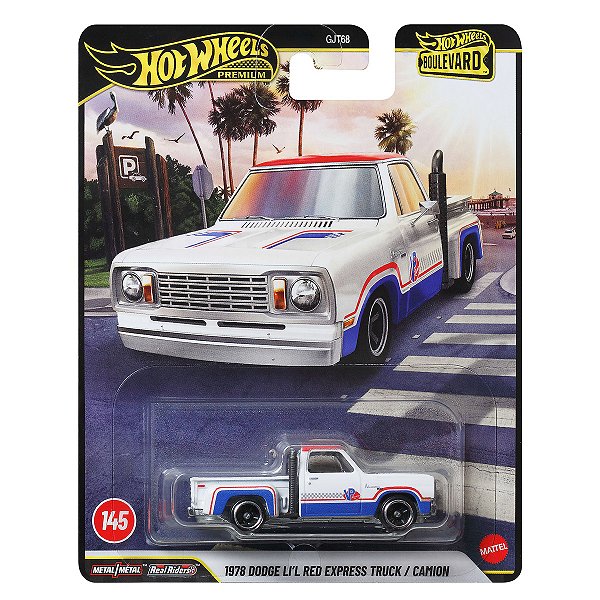 Carrinho Hot Wheels Premium Boulevard 1978 Dodge Li'L Red Express Truck JHW27