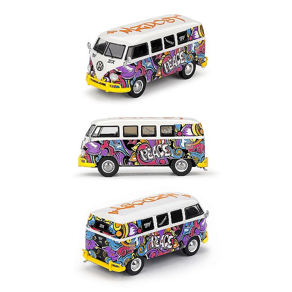 PRÉ-VENDA Carrinho Miniatura Mini GT #1191 Volkswagen T1 Microbus Mizu Design