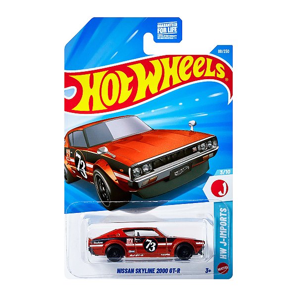 Carrinho Hot Wheels Nissan Skyline 2000 GT-R 2026 Lote D JJJ50 3/10