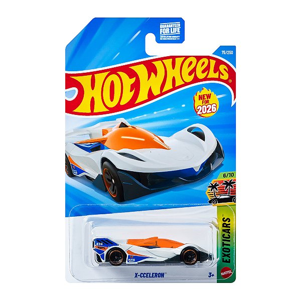 Carrinho Hot Wheels X-Cceleron 2026 Lote D JJH43 6/10