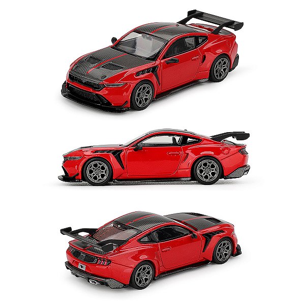 PRÉ-VENDA Carrinho Miniatura Mini GT #1196 Ford Mustang GTD Race Red