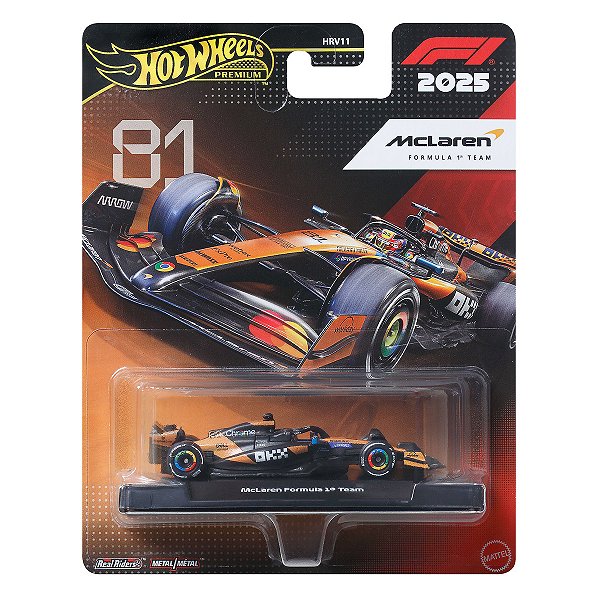 Carrinho Hot Wheels Premium Formula 1 McLaren Team #81 JKD81