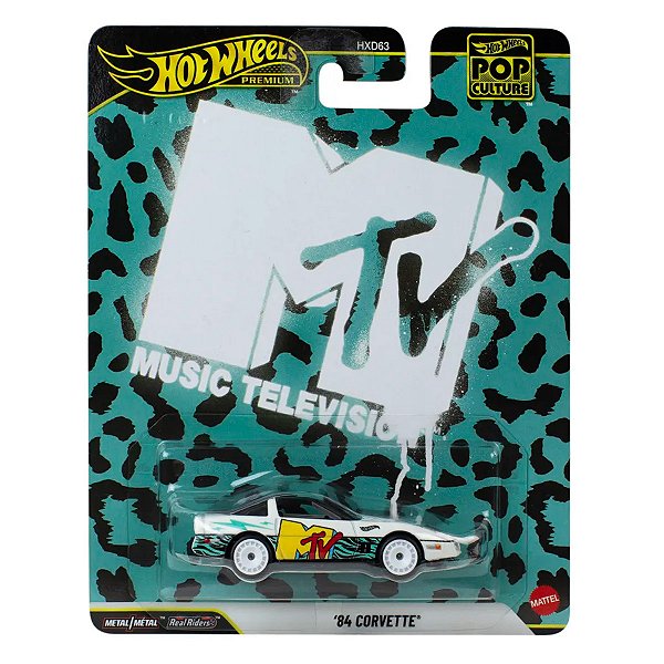 Carrinho Hot Wheels Premium Pop Culture MTV 84 Corvette JHW93