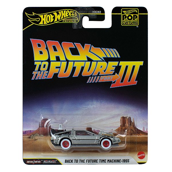 Carrinho Hot Wheels Premium Pop Culture Back to the Future Time Machine 1955 JHW94