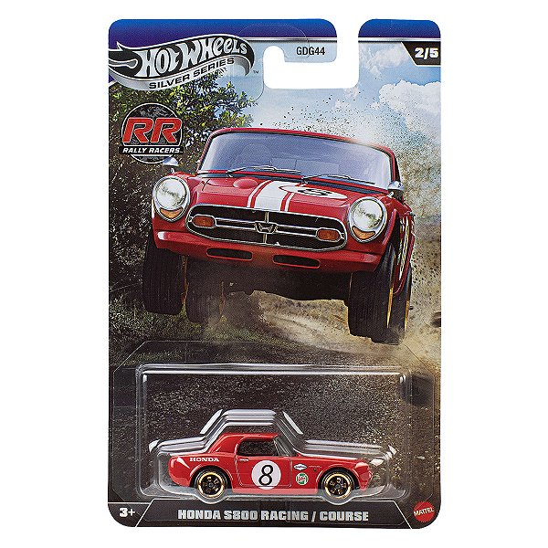 Carrinho Hot Wheels Silver Series RR Rally Racers Honda S800 Racing JKX62