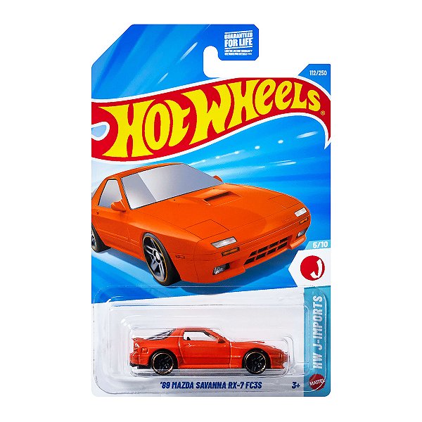 Carrinho Hot Wheels 89 Mazda Savanna RX-7 FC3S JDM 2026 Lote E JJJ72 5/10