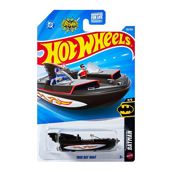 Carrinho Hot Wheels 1966 Bat Boat Preto 2026 Lote E JJJ67 3/5
