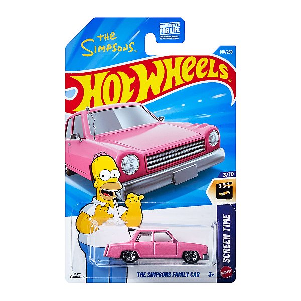 Carrinho Hot Wheels The Simpsons Family Car 2026 Lote E JJJ68 3/10