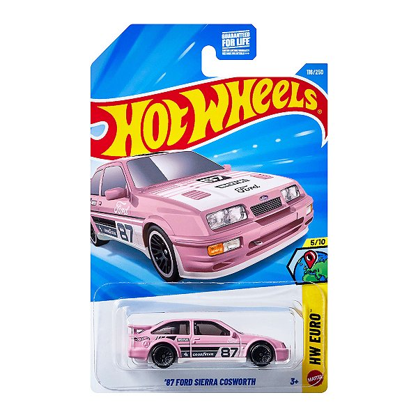 Carrinho Hot Wheels 87 Ford Sierra Cosworth 2026 Lote E JJJ74 5/10