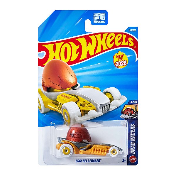 Carrinho Hot Wheels Eggshelleracer 2026 Lote E JJH47 4/10