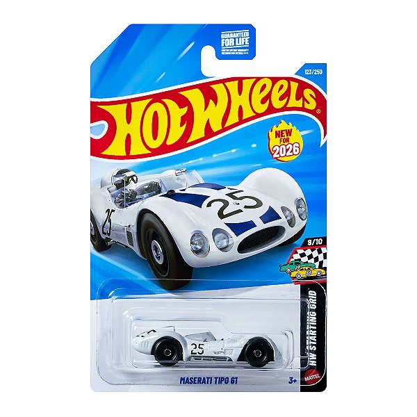 Carrinho Hot Wheels Maserati Tipo 61 2026 Lote E JJH44 9/10
