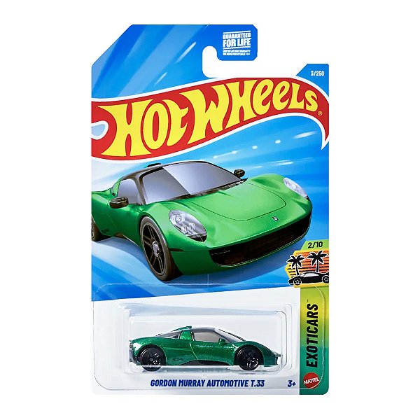 Carrinho Hot Wheels Gordon Murray Automotive T.33 Verde 2026 Lote F JJL44 2/10