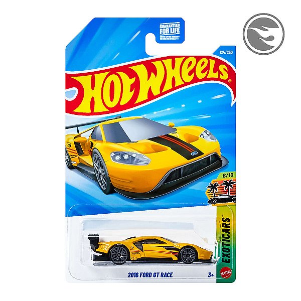 Carrinho Hot Wheels 2016 Ford GT Race T-Hunt 2026 Lote F JJM05 8/10
