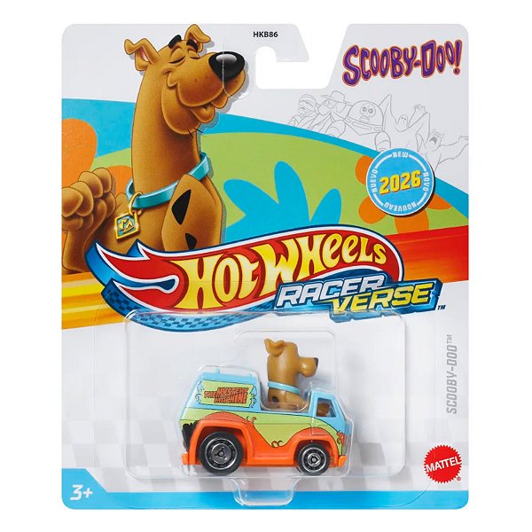 Carrinho Hot Wheels RacerVerse Scooby-Doo Mistery Machine JMK01