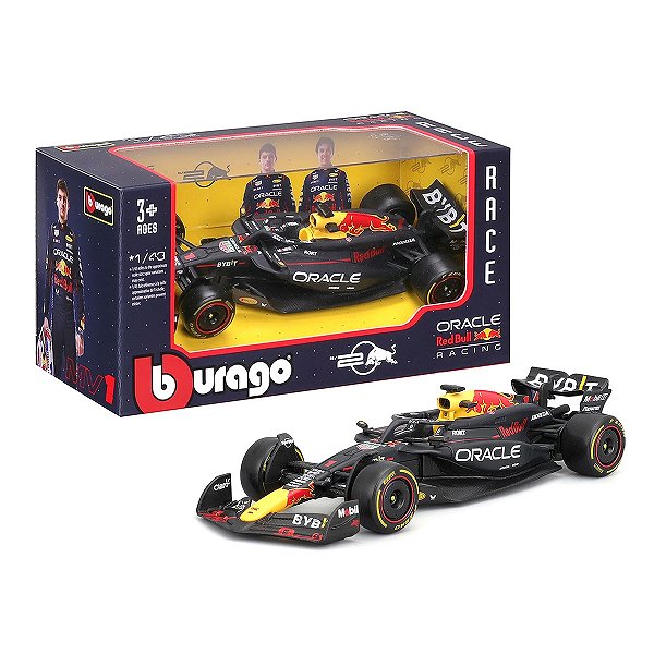 Carrinho Miniatura Bburago Formula 1 Red Bull Racing RB20 Max Verstappen #1