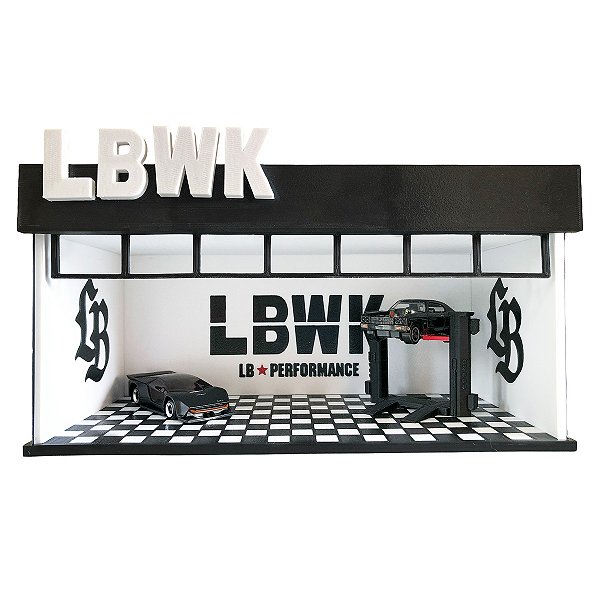 Diorama Garagem Oficina Liberty Walk Impressão 3D Colorida Escala 1/64