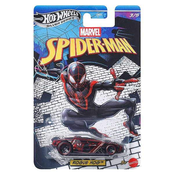 Carrinho Hot Wheels Silver Series Spider-Man Rogue Hog JKX27