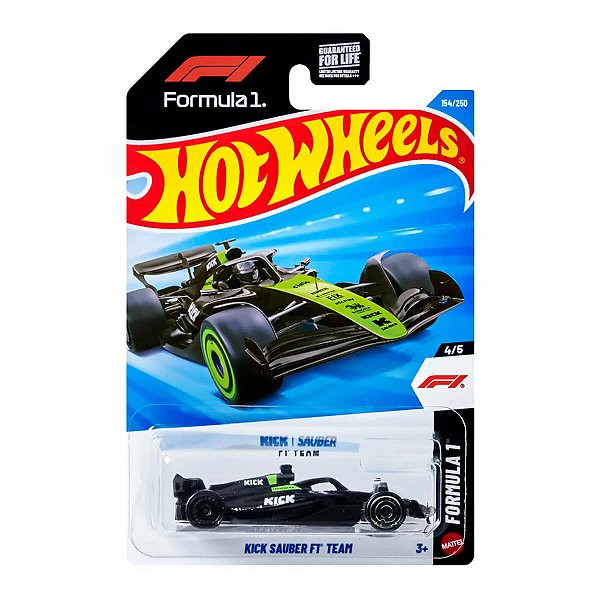 Carrinho Hot Wheels Kick Sauber F1 Team 2026 Lote H JJK02