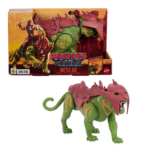Action Figures MOTU Masters Of The Universe First Ones Gato Guerreiro Articulado com Som JKJ04