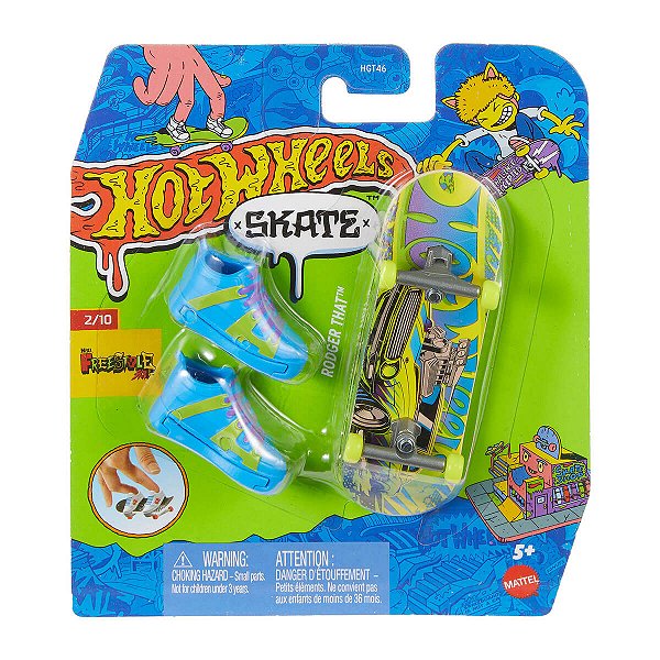 Skate de Dedo Hot Wheels Tony Hawk Lashin Out JCF56
