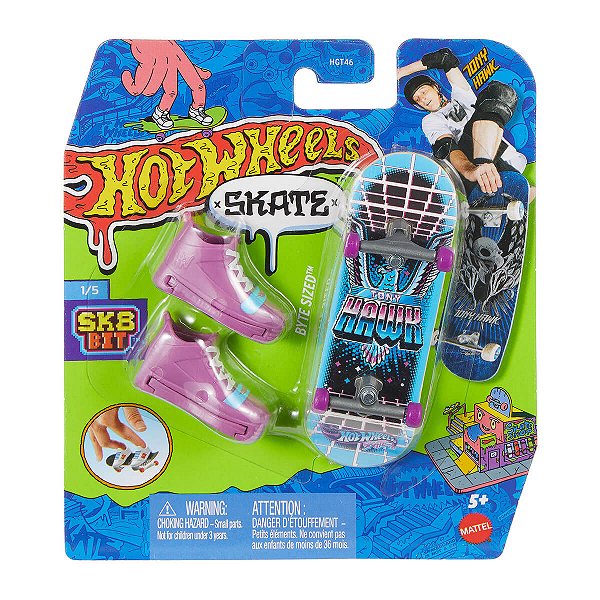 Skate de Dedo Hot Wheels Tony Hawk Byte Sized JCF30
