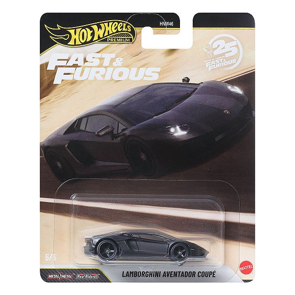 Carrinho Hot Wheels Premium Velozes e Furiosos Lamborghini Aventador Coupé JHW77