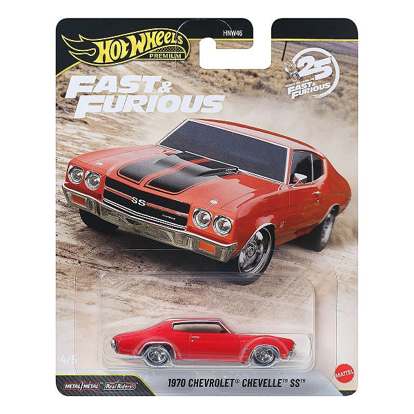 Carrinho Hot Wheels Premium Velozes e Furiosos 1970 Chevrolet Cevelle SS JHW73