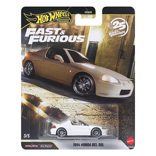 Carrinho Hot Wheels Premium Velozes e Furiosos 1994 Honda Del Sol JHW63