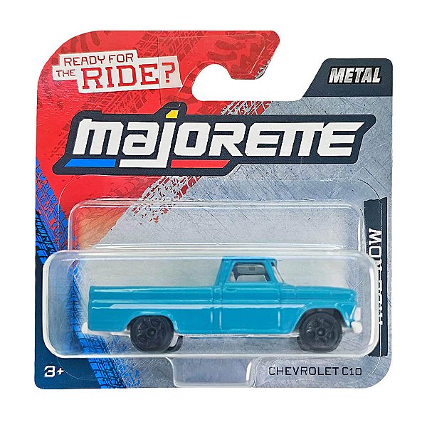 Majorette carrinho Chevrolet C10 Azul Ride Now