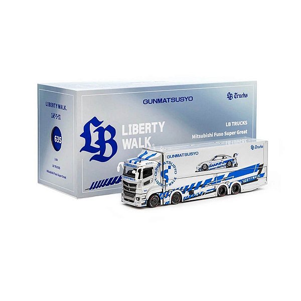 GCD Caminhão LB-Trucks Mitsubishi Fuso Super Great GUNMATSUSYO Branco