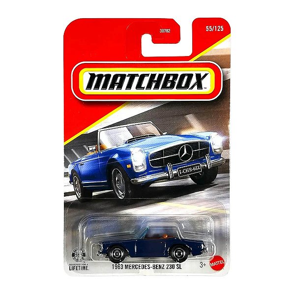 Carrinho Matchbox 1963 Mercedes-Benz 230 SL JHM75