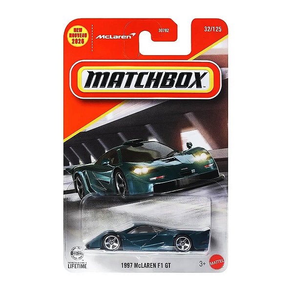 Carrinho Matchbox 1997 McLaren F1 GT JHM14