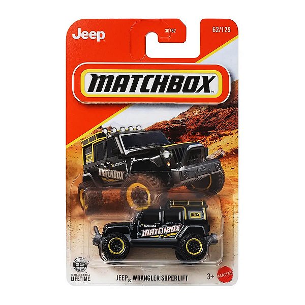 Carrinho Matchbox Jeep Wrangler Superlift JJP56