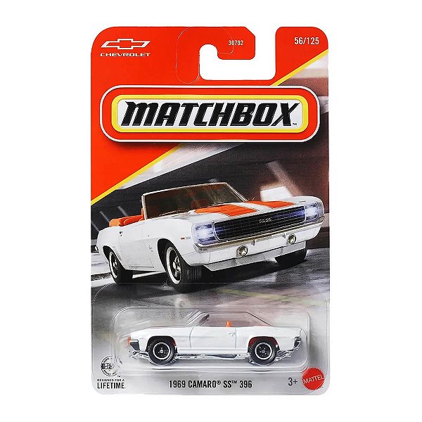Carrinho Matchbox 1969 Camaro SS 396 JHM83