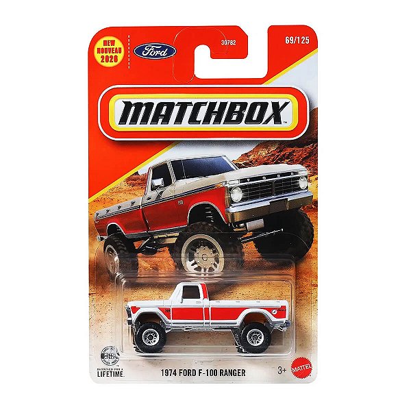 Carrinho Matchbox 1974 Ford F-100 Ranger JHM27