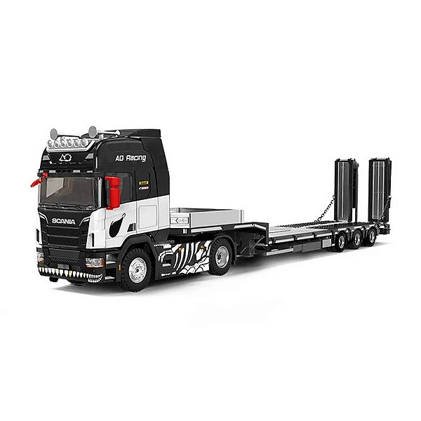 PRÉ-VENDA Cool Car Caminhão Scania Fatbed Skeleton Rexy 1:64