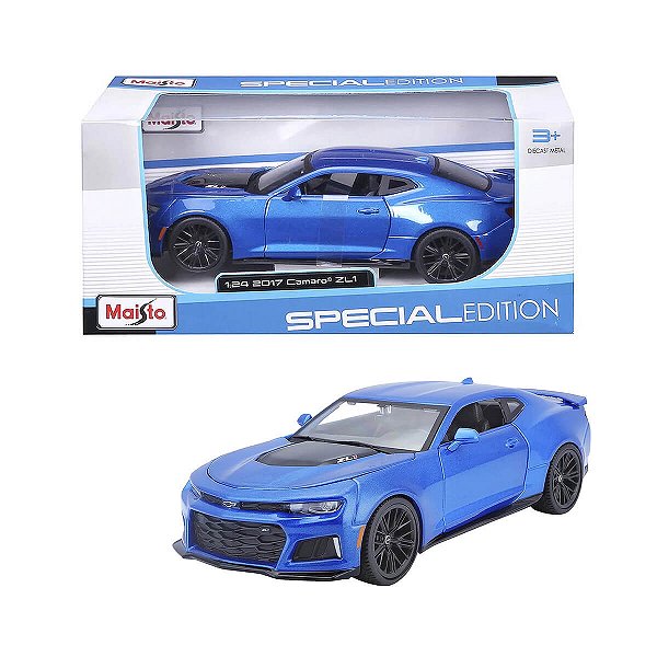 Carrinho Maisto 1:24 SE 2017 Chevrolet Camaro ZL1 Azul