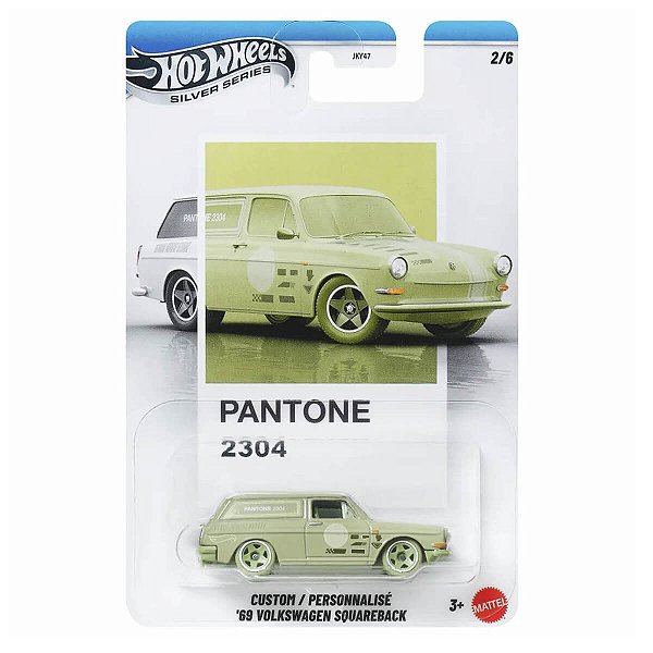 Carrinho Hot Wheels Silver Series Pantone Custom 69 Volkswagen Squareback JKY60