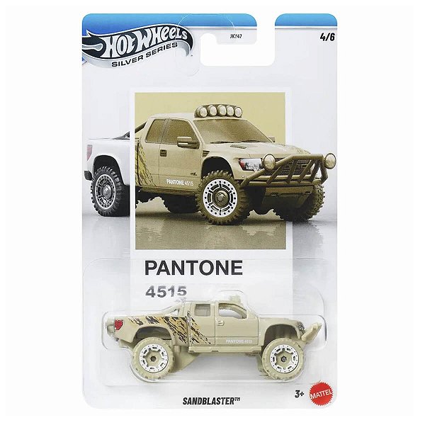 Carrinho Hot Wheels Silver Series Pantone Sandblaster JKY64