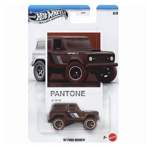 Carrinho Hot Wheels Silver Series Pantone 67 Ford Bronco JKY65