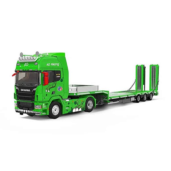 PRÉ-VENDA Supcar Caminhão Scania Fatbed Tyrannosaurus Rexy Green 1:64