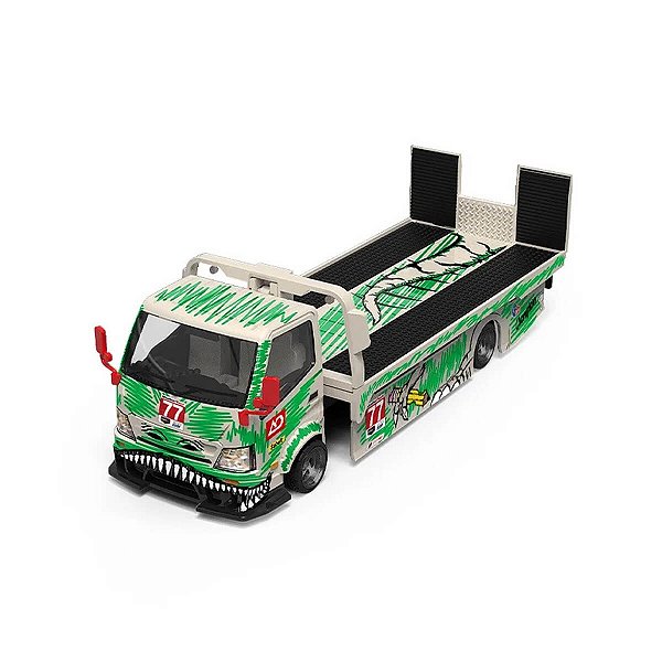 PRÉ-VENDA Supcar Caminhão H300 Flatbed Transport Trailer 77 1:64
