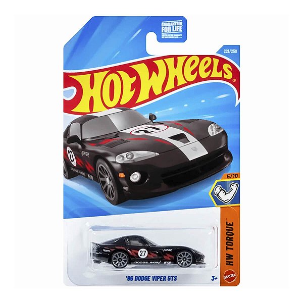 Carrinho Hot Wheels 96 Dodge Viper GTS 2026 Lote L JJK50